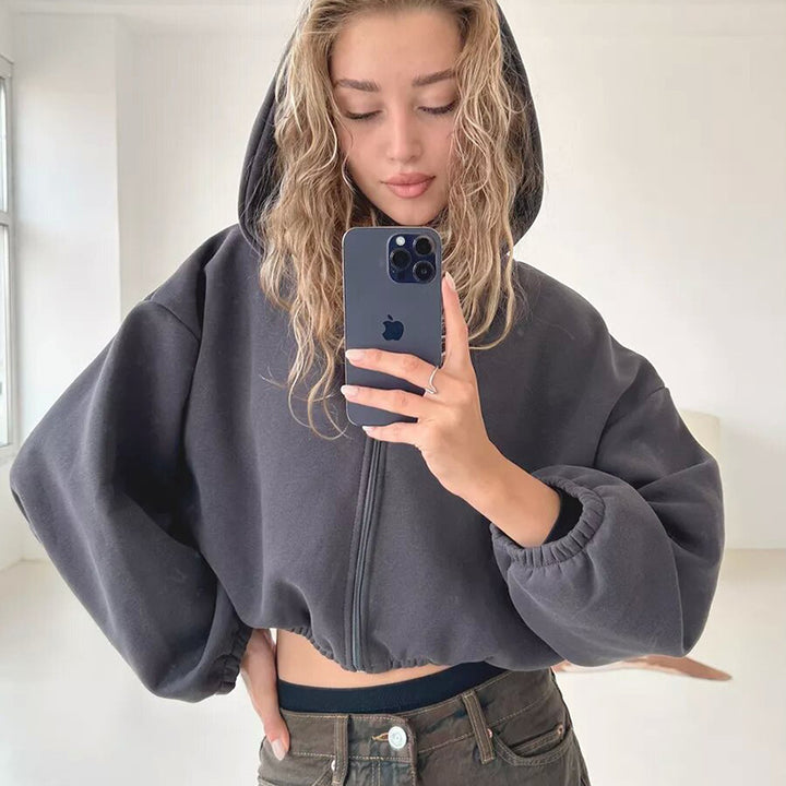 Luna Cropped Hoodie