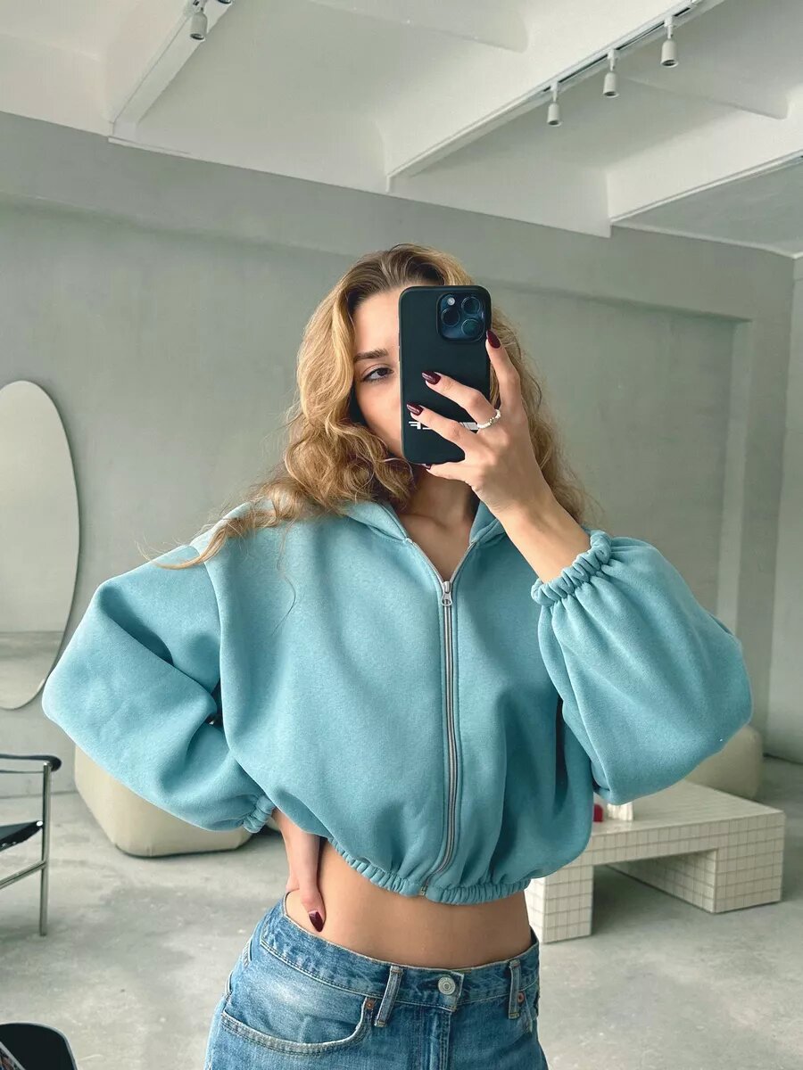 Luna Cropped Hoodie