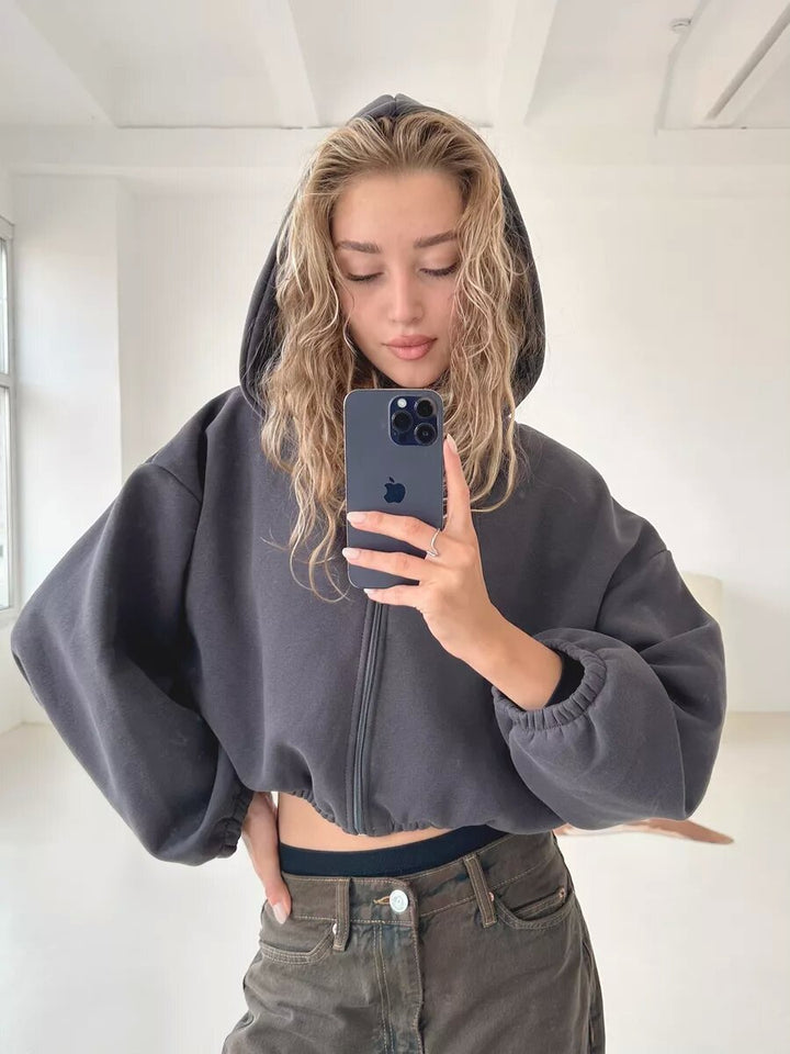 Luna Cropped Hoodie