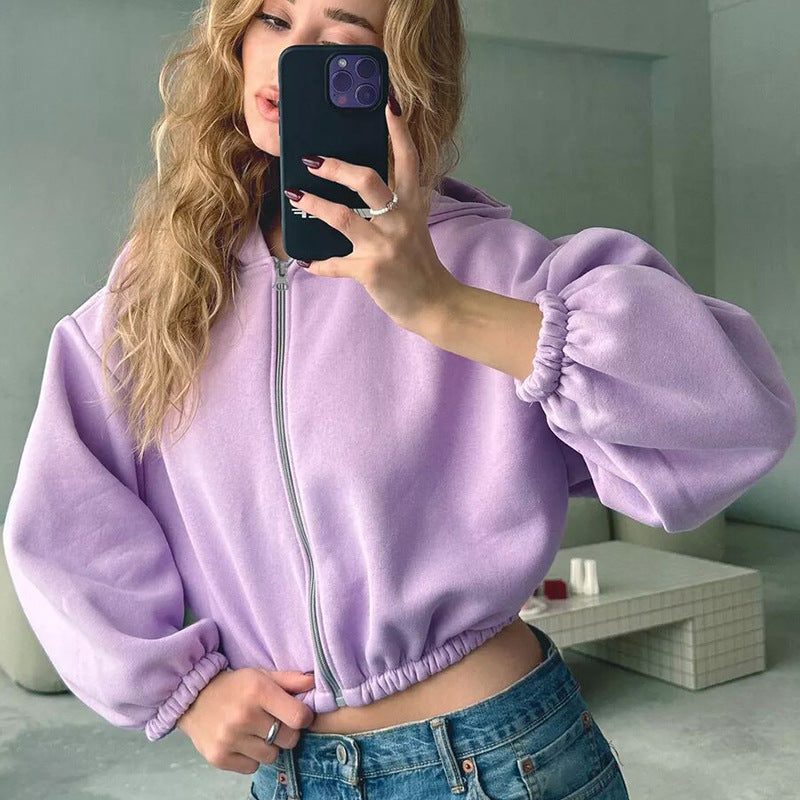 Luna Cropped Hoodie