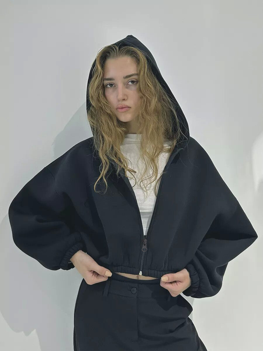 Luna Cropped Hoodie